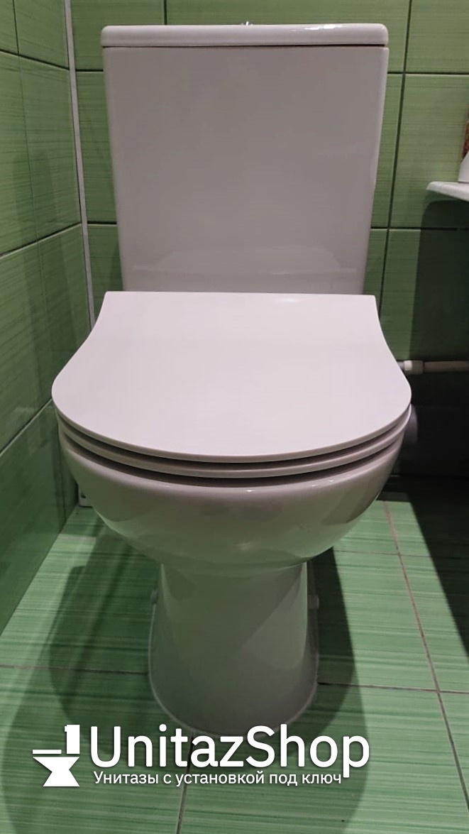 Унитаз Cersanit Street Fusion Горизонтальный Выпуск Безободковый